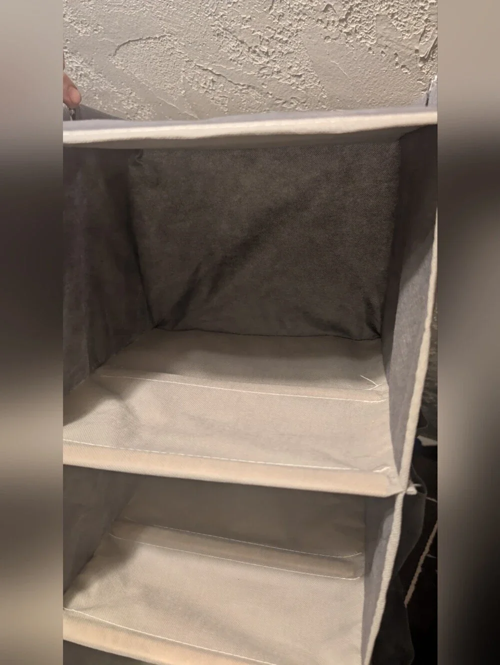 2 Gray Hanging/1 Self Standing Closet Organizer -